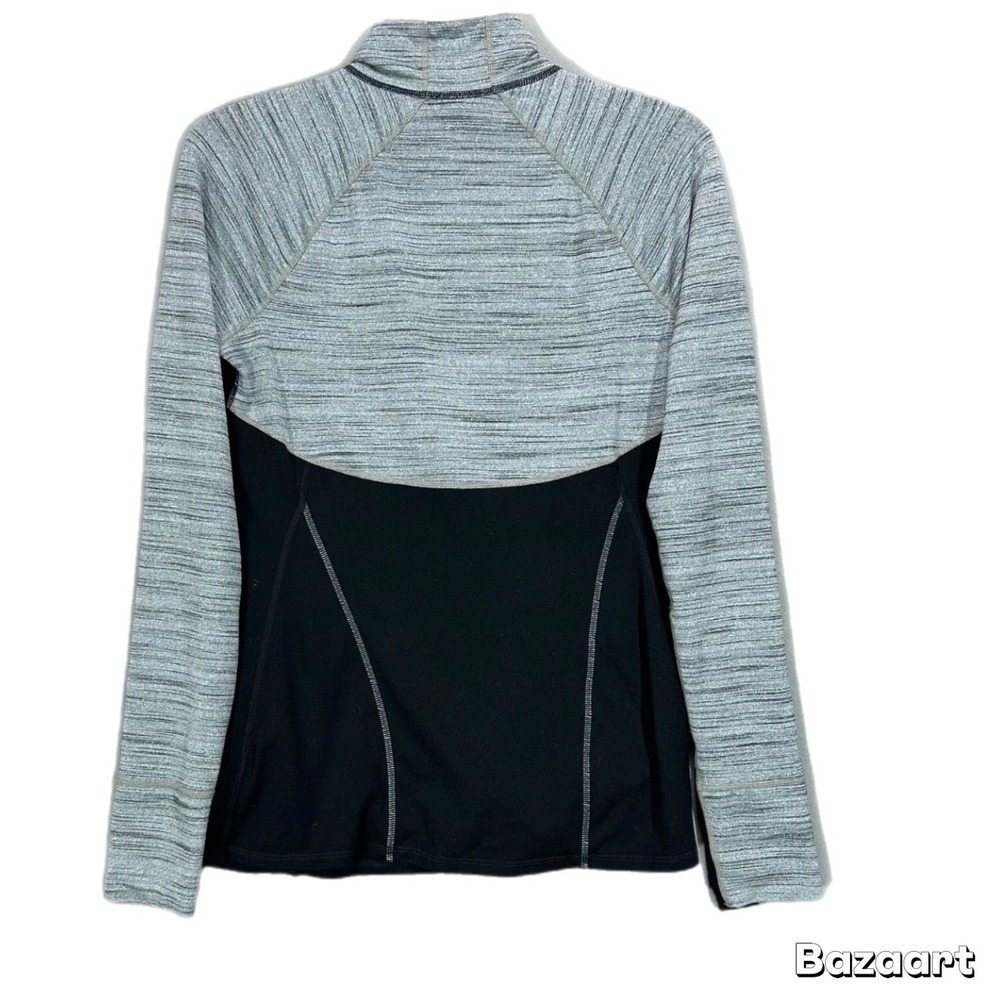 Athleta Gap Running Wild Half Zip Pullover Long Sleeve Top‎ Shirt Jacket Black S - Picture 4 of 5